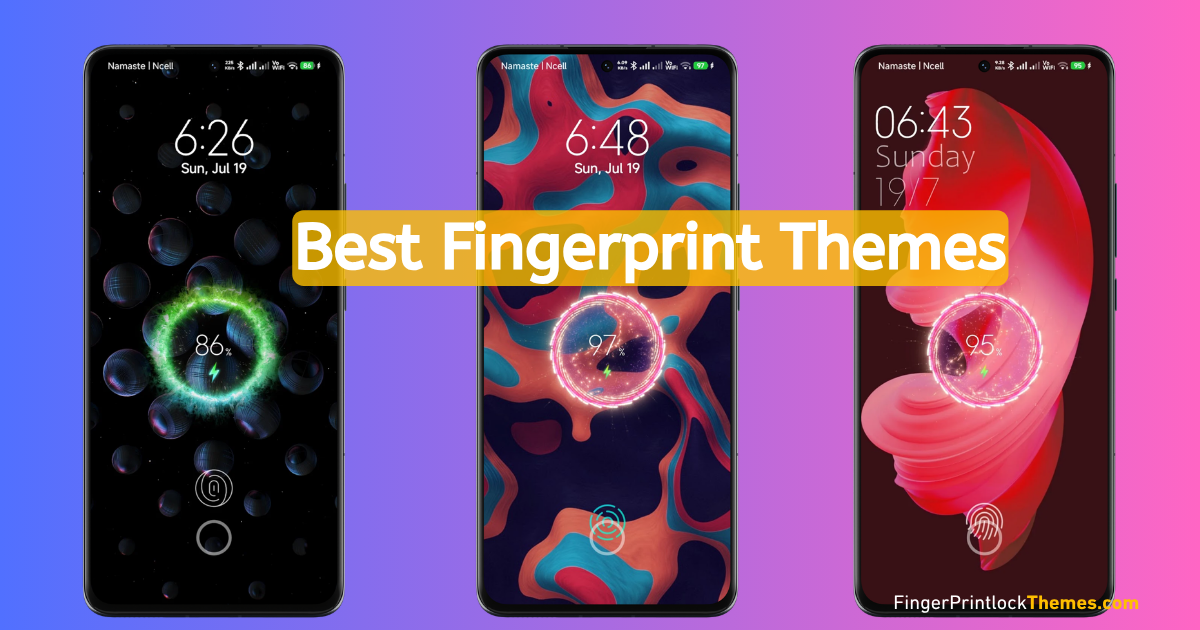 android mi themes fingerprint lock