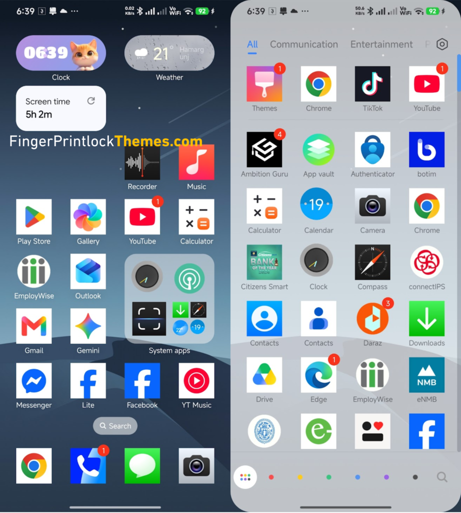 Ronix Fingerprint Theme