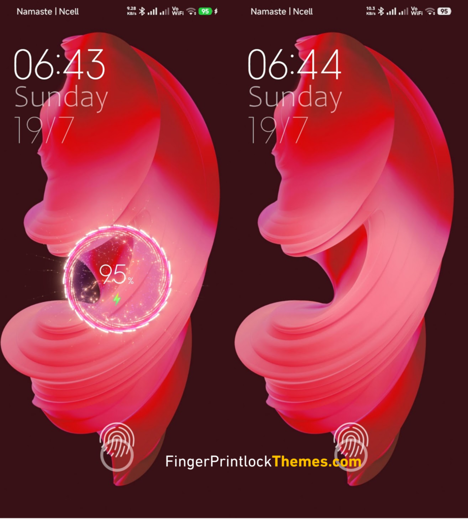 android mi themes fingerprint lock